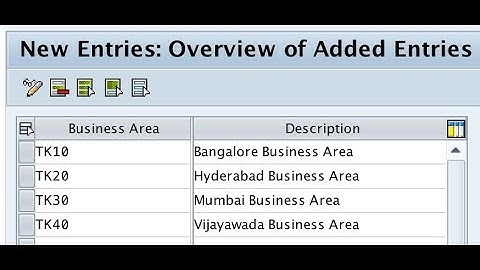 SAP FICO - Maintain Consolidation Business Area - T.COD (occ1) - DAY 4