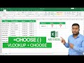 How to use vlookup with choose function in microsoft excel  choose function in excel