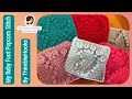 Popcorn Stitch Crochet Baby Footprint Tutorial / Afghan Granny Square