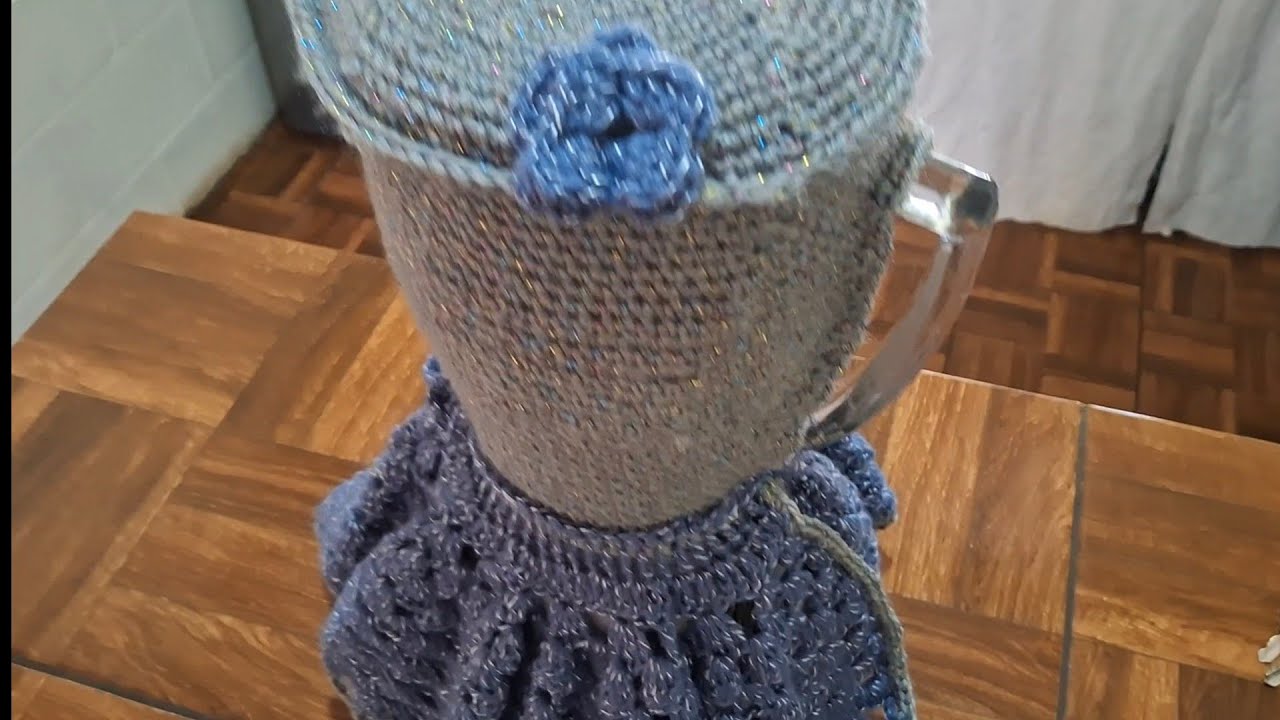 Así quedó el vestido tejido de la licuadora 🧶