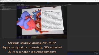 AR  App 3D organ study for medical student