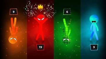 Stickman Party 1 2 3 4 Player Gameplay Satisfying MINIGAMES Walkthrough UPDATED Android ios part 71