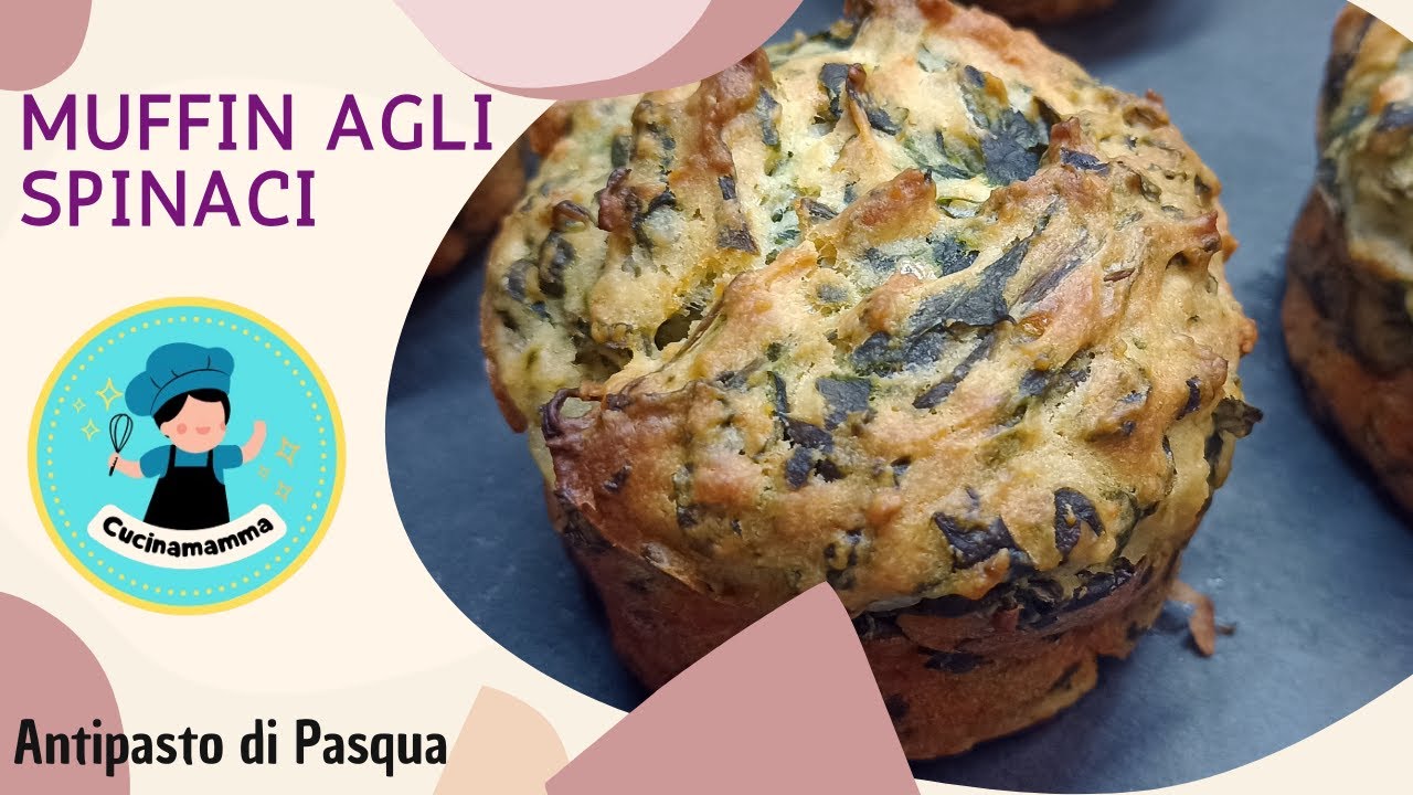 Muffin agli spinaci - Antipasto di Pasqua -