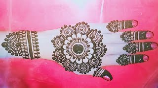 Very Stylish Attractive Mandala Mehendi Design Easy Tikki Mehndi Design Simple Mandala Design