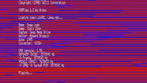 VGMPlay MSX: YM2612 OPN2 PCM playback on turboR PCM