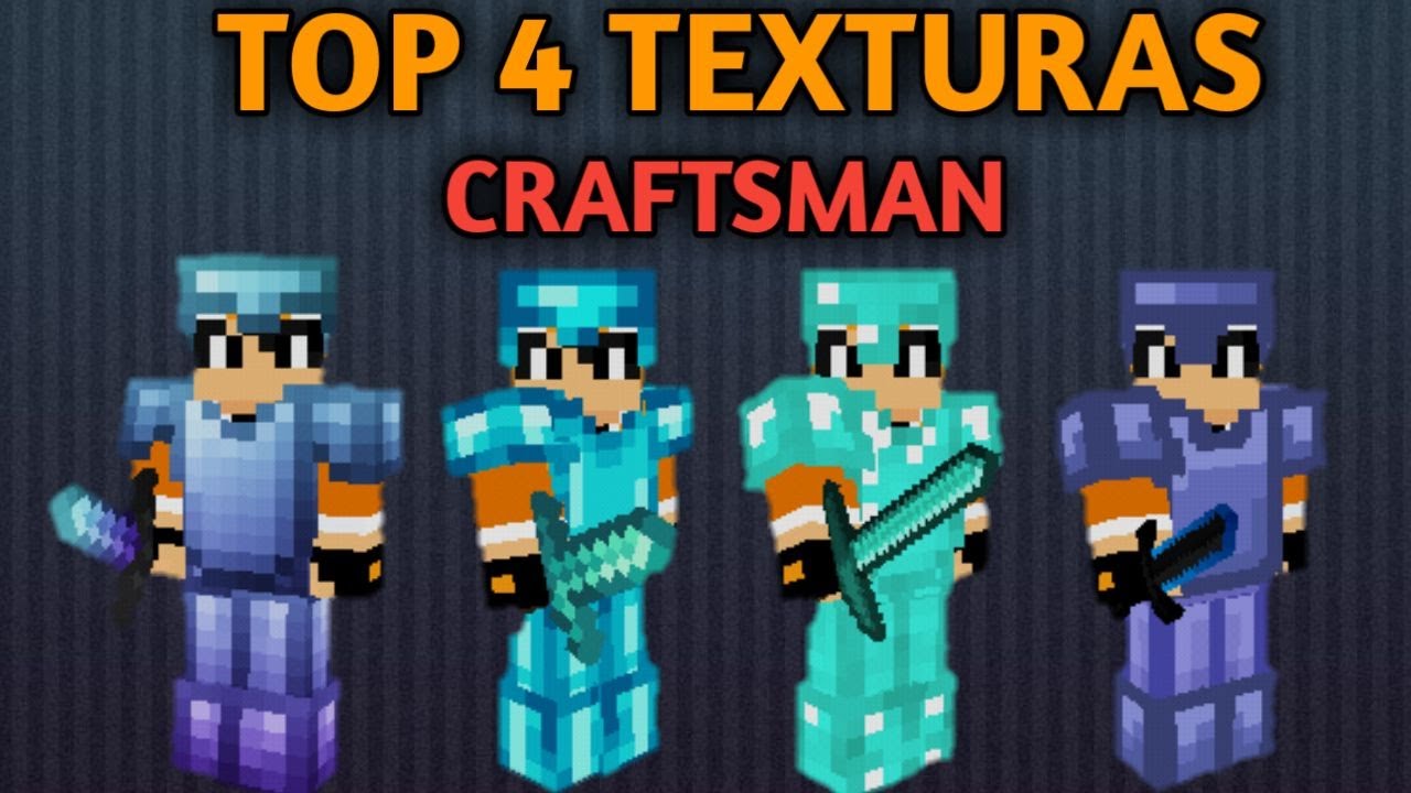 ¡LOS MEJORES TOP 4 TEXTURAS PARA CRAFTSMAN ACTUALIZADO 0.15.10 ! - YouTube