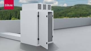 DIRAK 4-270.02 – HVAC Hinge with Pressure Relief and Locking Function
