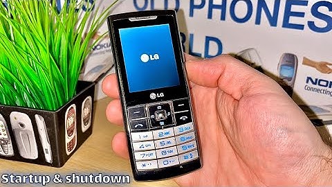 LG S310 startup and shutdown - by Old Phones World