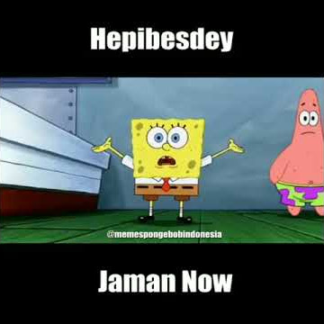 Kocak! Lucu vidio versi sponsbob lagu ulang tahun