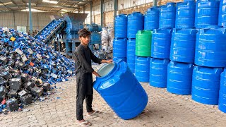 Plastic Waste Recycling Process | How Water Tanks Are Made in Factory