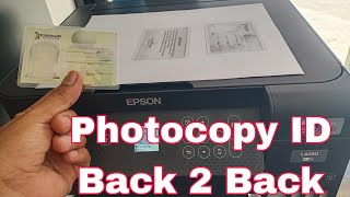 How to Photocopy ID CARD Back 2 Back