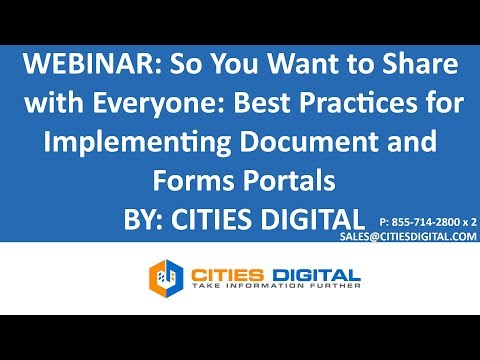 So You Want to Share w/Everyone: Best Practices for Implementing Document & Forms Portals - by CDI