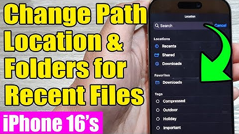 📂 iPhone 16/16 Pro Max: How to Change Path Location & Folders for Recent Files Widget | iOS 18