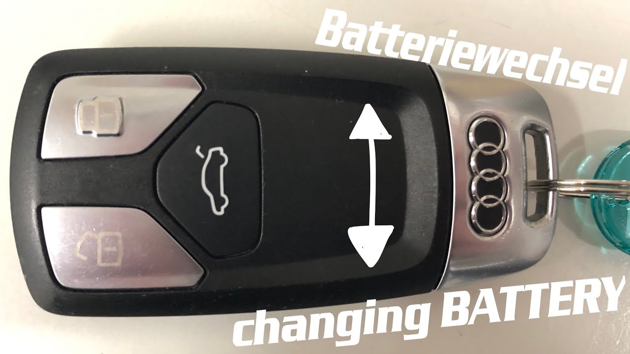 Audi Schlüssel Batterie wechseln Batterie tauschen AUDI Schlüssel/how to  change the battery Audi key 