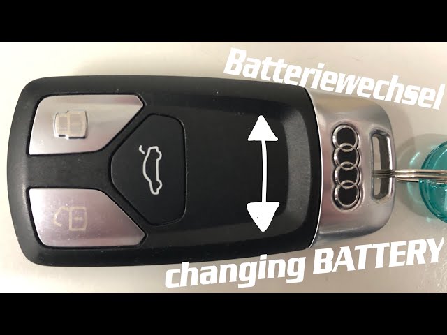 Audi Schlüssel Batterie wechseln Batterie tauschen AUDI Schlüssel/how to  change the battery Audi key 