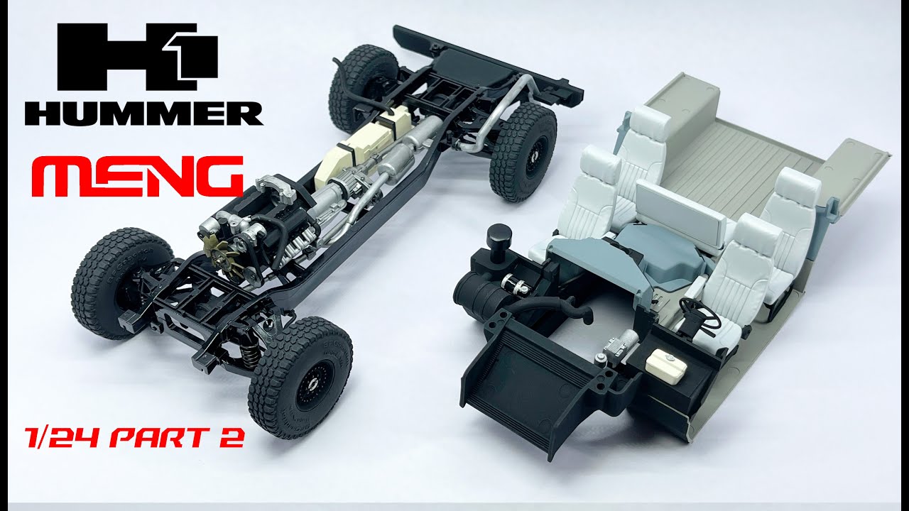 Building: Meng Hummer H1 1/24 scale Part 2 - YouTube