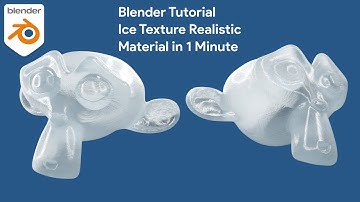 Blender Tutorial Ice Texture Realistic Material in 1 minute