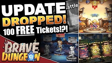**HUGE UPDATE** FREE 100 Heroic Tickets!? - Brave Dungeon: Roguelite IDLE RPG