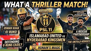 UNBELIEVABLE DRAMA! 😱 | Islamabad United vs Hyderabad Kingsmen | PSL 11 Eliminator 2 Highlights
