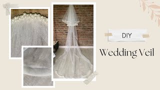 Easy DIY Wedding Veil | #cathedrallength #weddingveil #diy