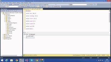 9.SQL Server Tutorial - Mathematical Functions