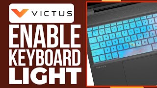 how to enable keyboard light on victus laptop hp