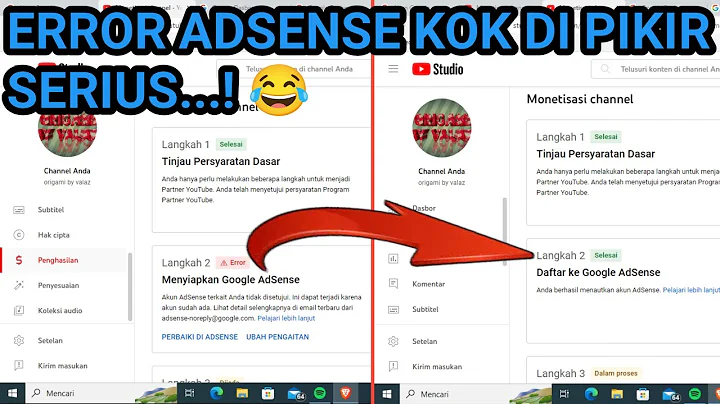 Error Adsense Di Langkah 2 Pengajuan Monetisasi ! ...