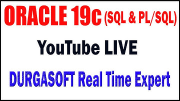 ORACLE 19c tutorials  by Mr. Murali Sir