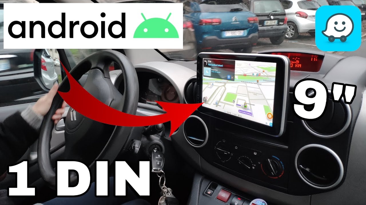 Podofo - Autoradio avec écran rabattable - Carplay - Extension vers DAB+ -  Ecran