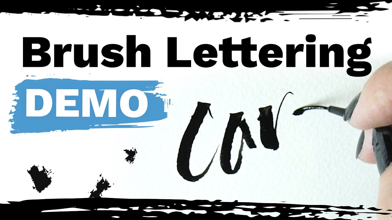 Brush Lettering Demo - Seize the Day!