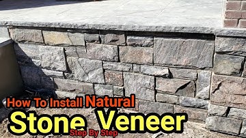 How To install Natural Stone Veneer  - Step By Step  ,