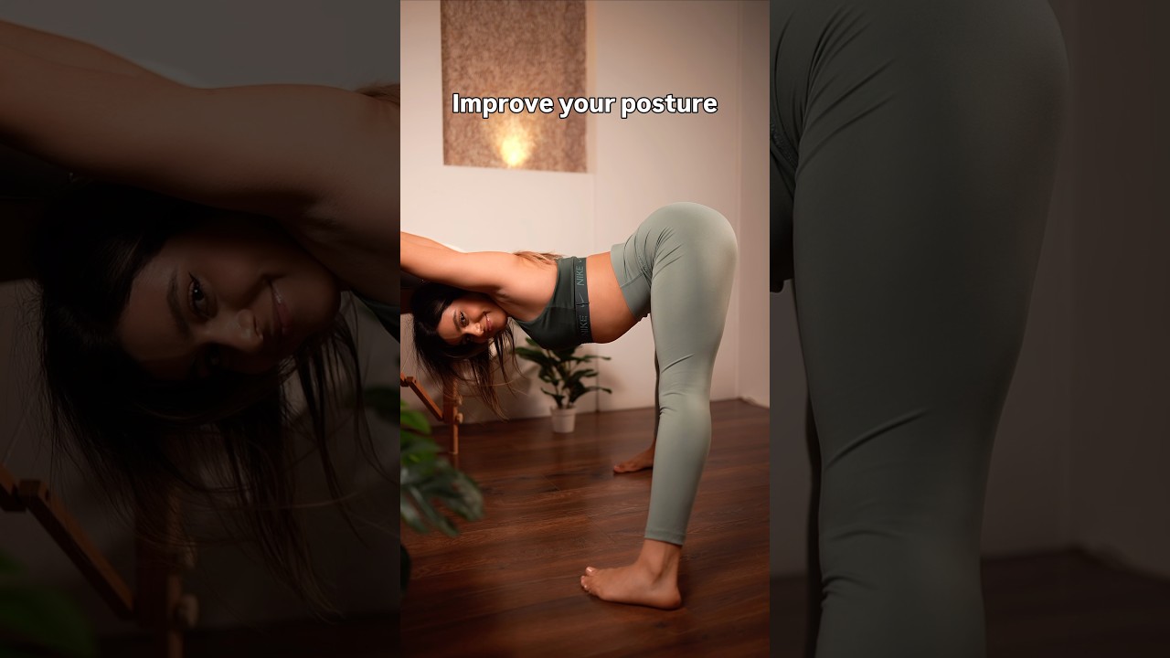 Do this every day to improve your back posture 🤗 #yogateacher #posturecorrection #gostretchyourself