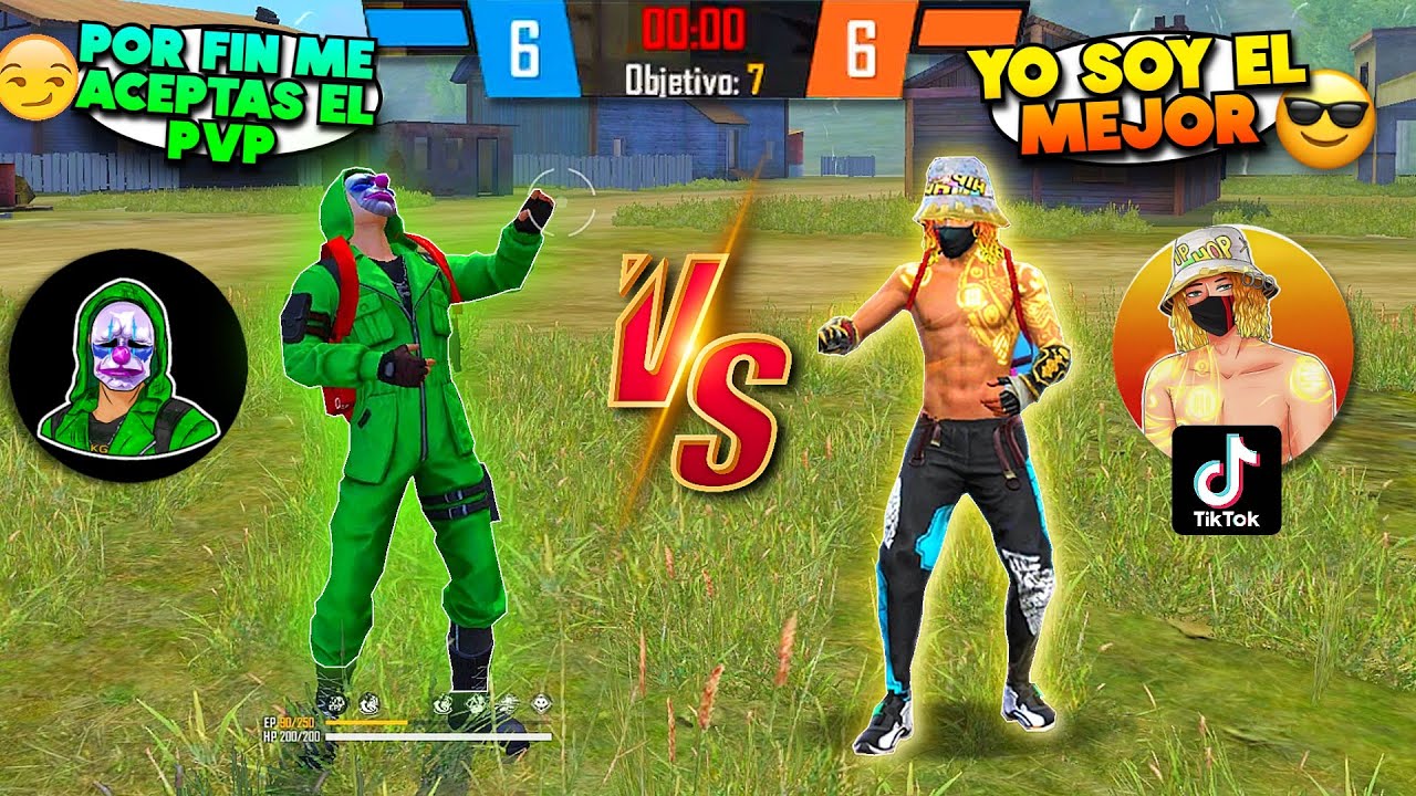 LE PIDO PVP A ESTE TIKTOKER QUE DESAFIÓ A TODOS !!😱 FREE FIRE YouTube