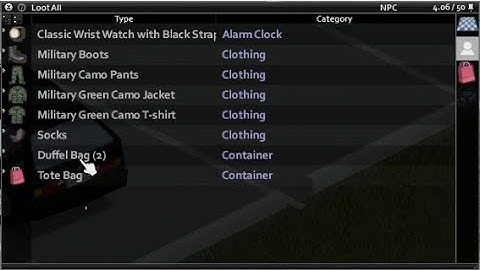 NPC mod (devlog) - NPC Inventory UI - Project Zomboid