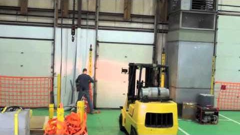 Loading Dock Safety Net Warning Light Demonstration