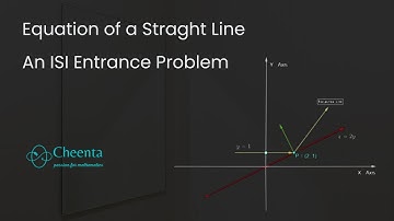 Equation of a Straight Line | ISI B.Stat - B.Math Entrance 2014, Problem 6 | Coordinate Geometry