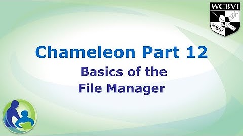 Chameleon Part 12: Basics of the File Manager