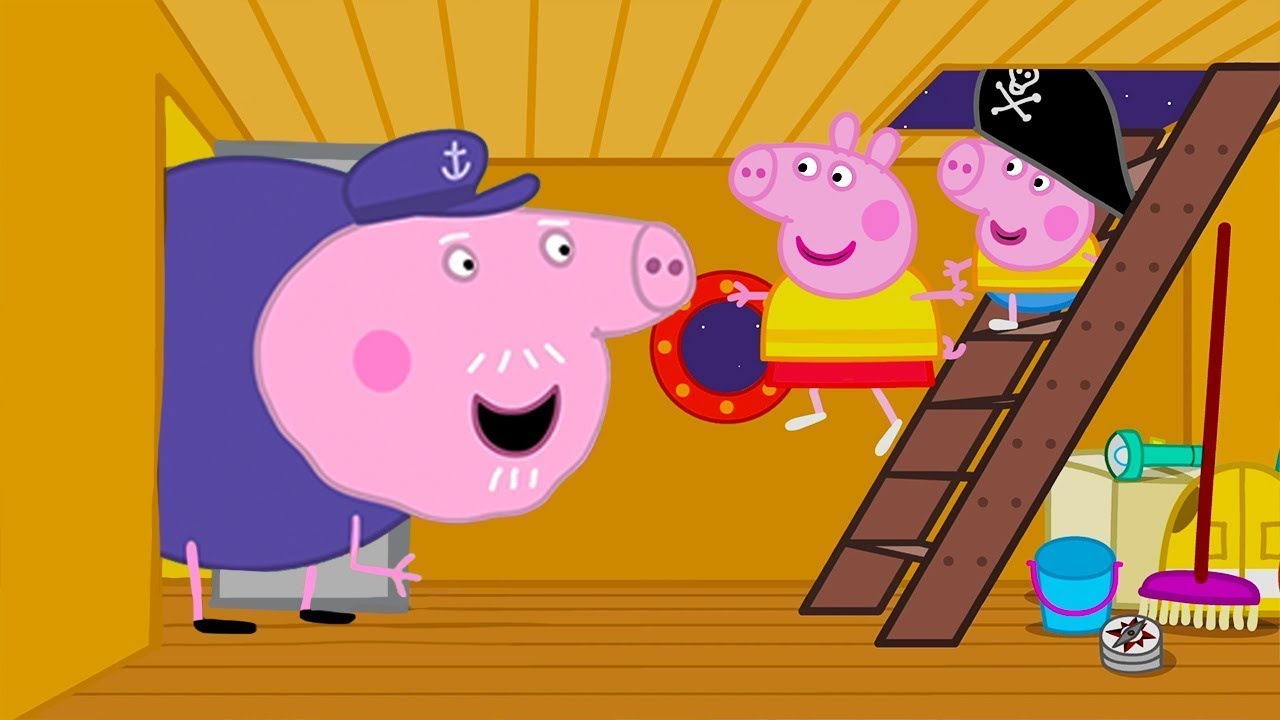 Below Deck On Grandpa Pig's Sailing Boat ⚓️ Peppa Pig Full Episodes