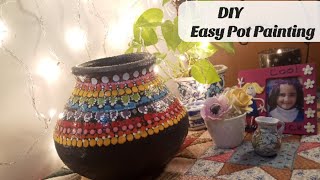 Mandala Pot Painting | Pot Painting Idea |Easy Pot Painting| home/garden decor| Painting Pot Gallery