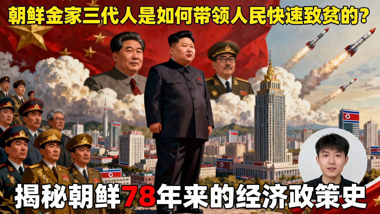 从“人民天堂”到长期贫困：金氏王朝三代经济决策到底错在哪？揭秘朝鲜78年政策转折｜金正恩｜金日成｜金正日｜配给制｜韩国奇迹