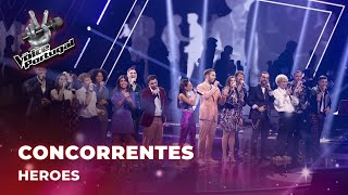 Concorrentes cantam "Heroes" | The Voice Portugal 2023