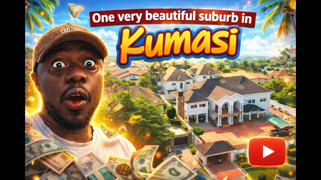#смотрите - Это один из самых красивых пригородов Кумаси в Городе-саде. #видео #недвижимость #вау