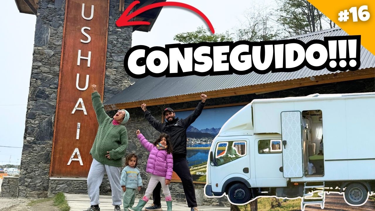 Cap16 Así se vive 1 SEMANA en USHUAIA viajando en familia con nuestro Camión Camper!! 🇦🇷 🚐