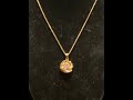 16”-18” Dainty Chain Necklace With CZ Sun Moon Pendant. 24k Gold. Read⬇️