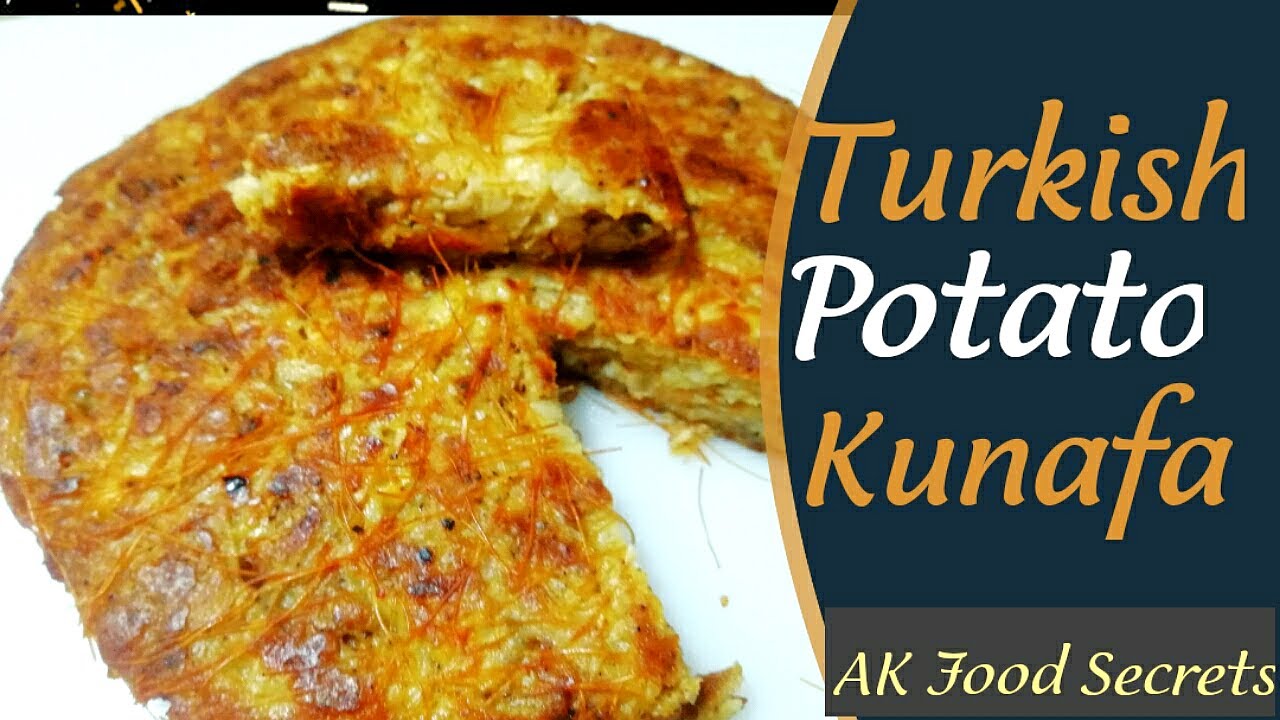 Turkish Potato Kunafa Turkish Style Hash Brown Savory Potato Kunafa