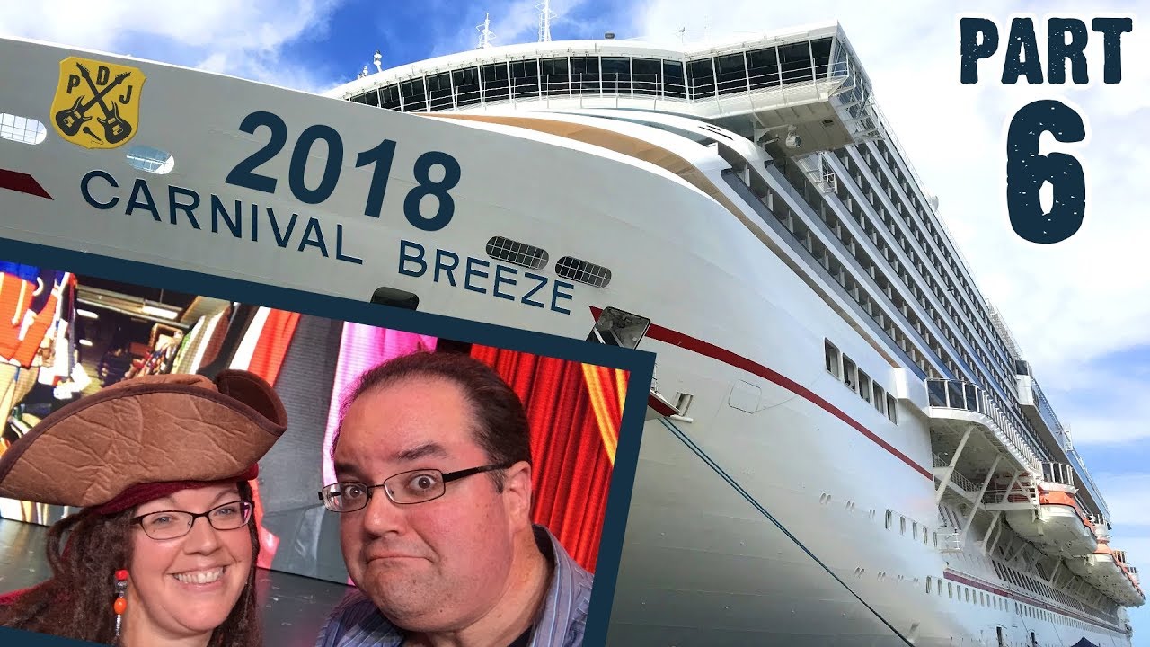 Carnival Breeze Cruise Vlog 2018 - Part 6: Lights Camera Interaction, Mega Deck Party - ParoDeeJay
