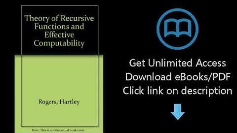 Download Theory of Recursive Functions and Effective Computability PDF
