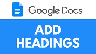 How To Add Headings in Google Docs | Add Title and Subheadings | Google Docs Tutorial