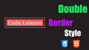 CSS Tricks: Double Border