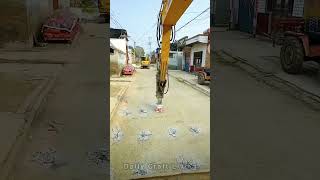God-level Excavator Drill: 0% Dust Leakage! | #Shorts #Excavator #Construction
